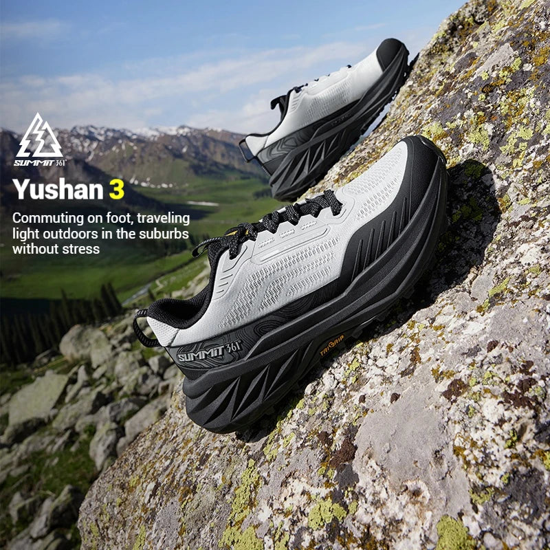 361 Degrees Yushan 3.0 Men Running Shoes Hiking Cushioning Flexible Breathable Non-slip Outdoor Jogging Male Sneakers 672532214