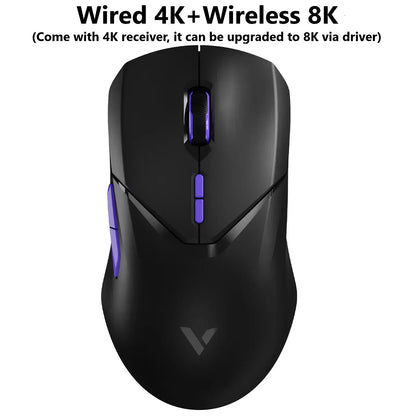 Rapoo VT9PRO/VT9Air 4K Wireless Gaming Mouse Superlight 26000DPI 4KHz Polling Rate 0.25ms Response Time 180H Battery Life PAW3398