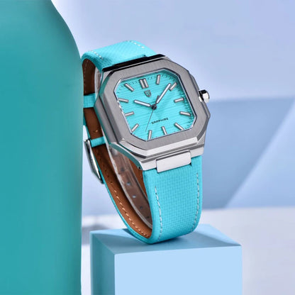Nuovo orologio di lusso quadrato PAGANI DESIGN 2026 da uomo al quarzo, vetro zaffiro AR, movimento giapponese, luminoso, in acciaio 316L all steel