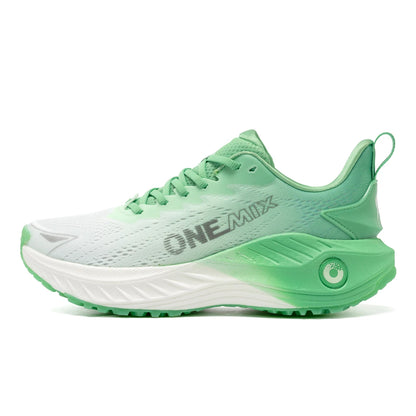 O-Resilio Running Shoes Men Cushion Stability Outdoor Sports Casual Mesh Lace-Up Lightweight Gym Jogging Sneakers