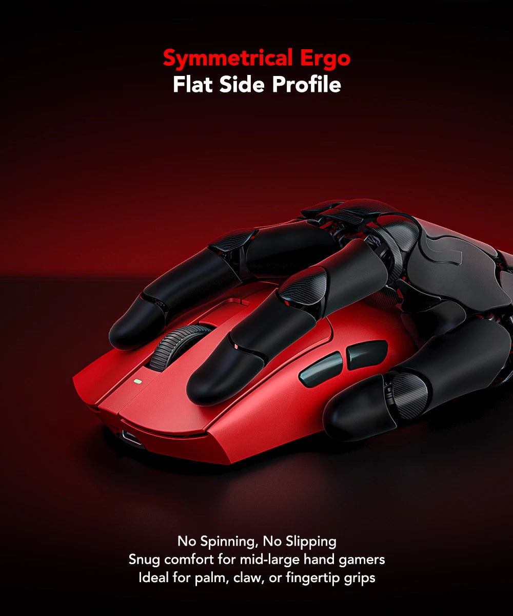 KYSONA Jupiter Series Gaming-Maus kabelgebunden/kabellos 8Khz PAW3950-Sensor Bluetooth 46g wiederaufladbar Web-Treiber für PC und Laptop