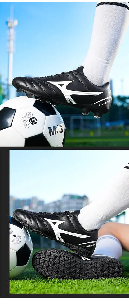 Scarpe da calcio con pulsanti principali e tacchetti lunghi spezzati - Scarpe da calcio per sport all'aperto