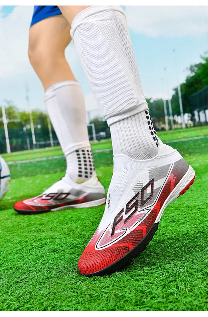 Chaussures de Football originales professionnelles pour hommes, confortables, de haute qualité, bottes de Football rapides pour entraînement, chaussures de Football ultralégères