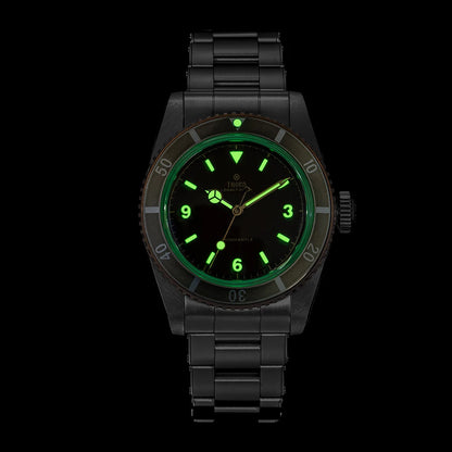 Thorn T028 Bronze Dive Watch PT5000 Automatic Movement Mechanical Watches Aluminum Bezel Sapphire 37mm Men Wristwatch
