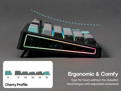 EPOMAKER TH80 V2 75% ANSI US Layout Gasket Tri-mode Wireless Mechanical Gaming Keyboard with 8000mAh Battey & RGB Backlight