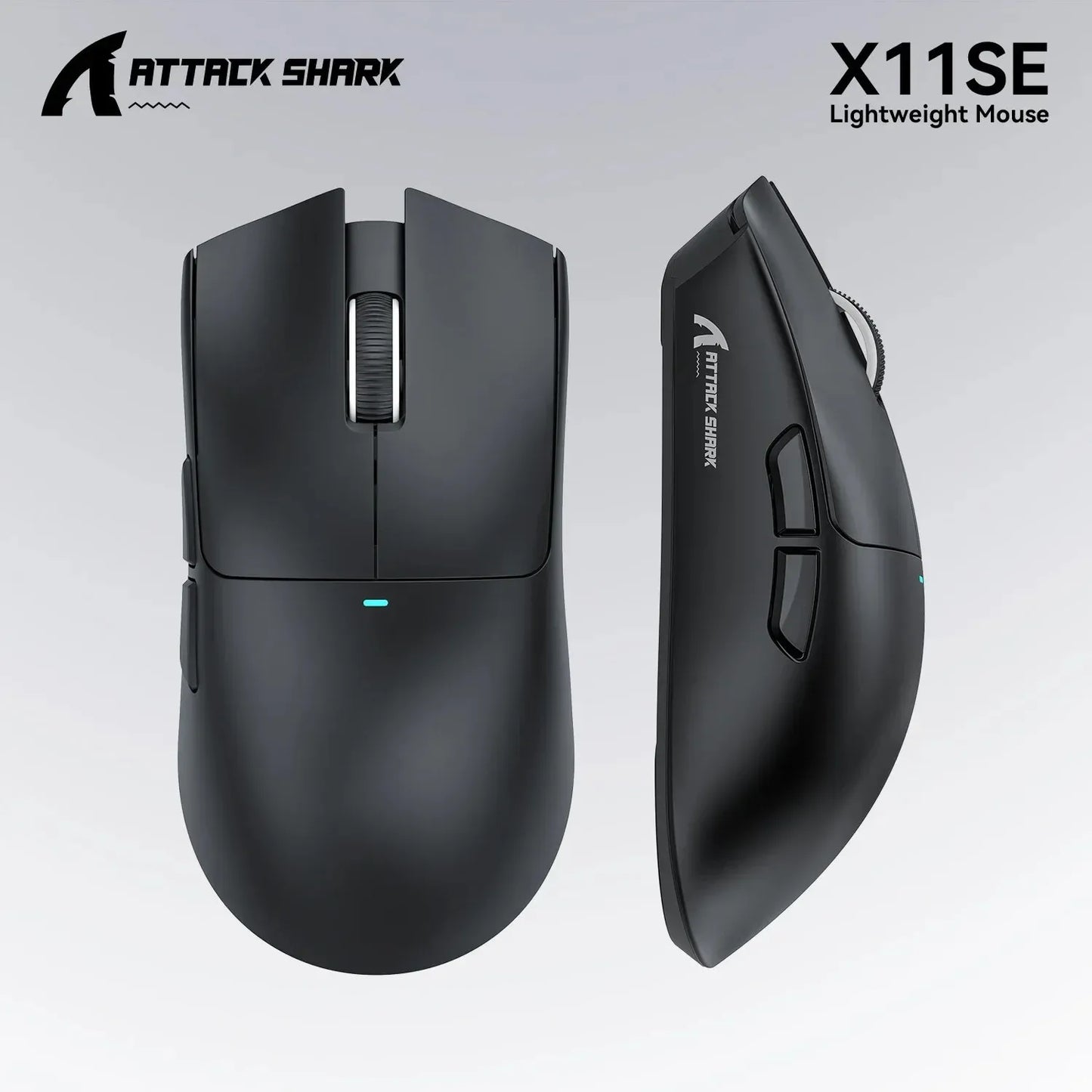 ATTACK SHARK X11SE ultra lagani bežični gaming miš, životni vijek od 20Million ciklusa, PAW3311 Gaming, 22KDPI, 400IPS, 40G, 1KHz, 65 Hours, 30mAH