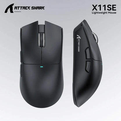 ATTACK SHARK X11SE ultra lagani bežični gaming miš, životni vijek od 20Million ciklusa, PAW3311 Gaming, 22KDPI, 400IPS, 40G, 1KHz, 65 Hours, 30mAH