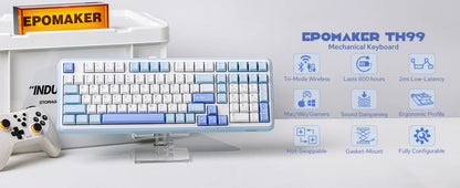 EPOMAKER TH99/TH99 Plus 96% QWERTY ANSI Wired/Bluetooth 5.0/2.4GHz Wireless Hot-Swap Gasket Mechanical Keyboard with Numpad