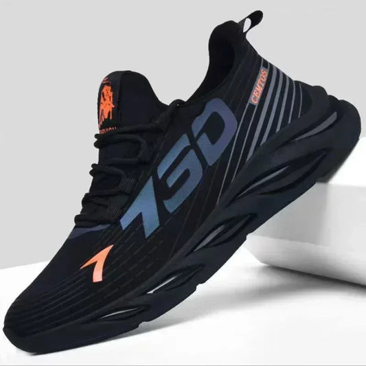 New Summer Men's Breathable Mesh Running Shoes Lightweight Sports Sneakers Fashion Trendy Brand