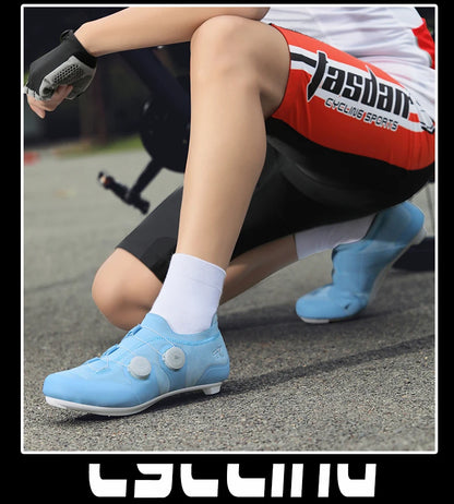 Professional Men's Cycling MTB Shoes Route Cleats Speed Road Bike Sneakers Racing Women Flat Bicycle Mountain SPD Biking Footwear