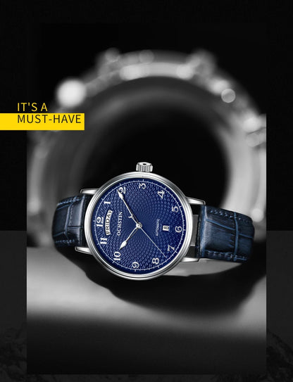 OCHSTIN Day Date Gents Watches 2025 Gift for Men Automatic Mechanical Business Wristwatches 40mm Analog Male Clock Leather Strap