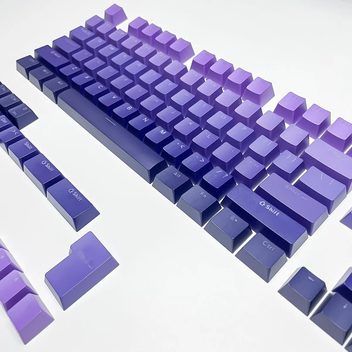 132 Keys OEM Profile Gradient backlit RGB Keycaps For Cherry MX Switch Mechanical Gamer Keyboard PBT Keycap ISO Layout Key caps