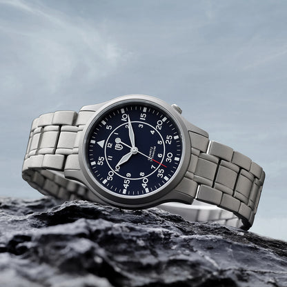 BERNY Titanium Men Quartz Watch AR Coating Sapphire Fashion Wristwatch Luminous VH31 Ultra-thin Wristwatch Waterproof 5ATM Watch
