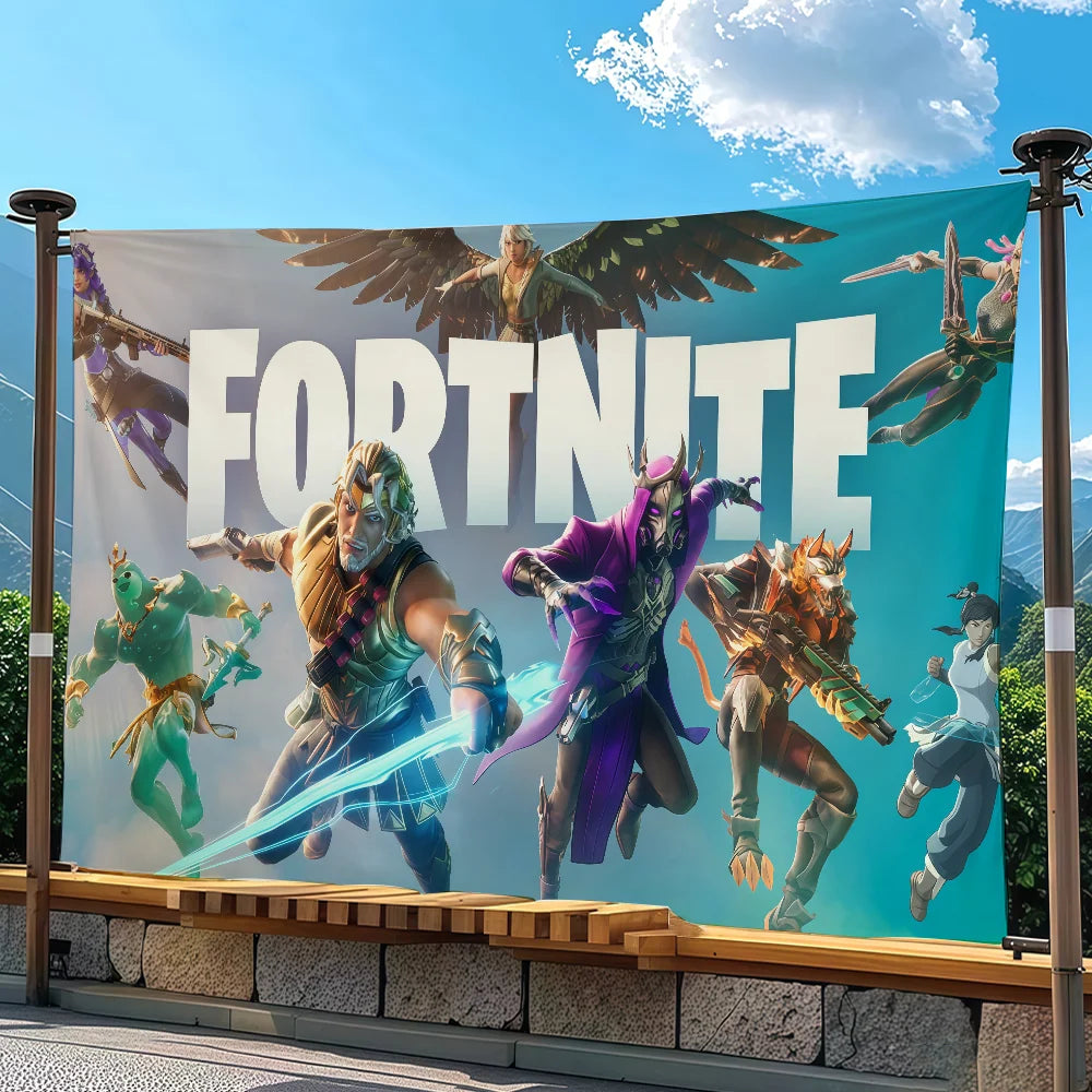Adventure game F-FORTNITE Flag Suitable For Party Club Outdoor Interior Wall Art Decoration Banner Gift