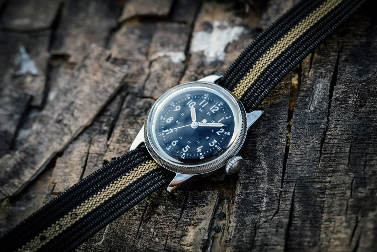 RDUNAE RA05 Vintage Military Watch 2035 Movement Quartz K1 Mineral Glass Crystal Stainless Steel Luminous Waterproof Men's Watches