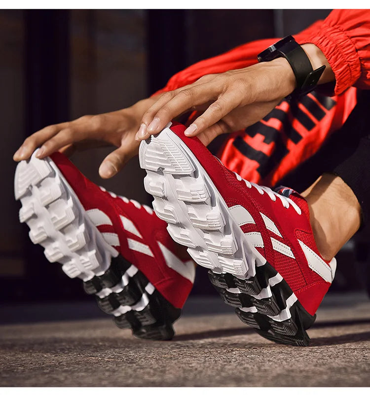 New Men's and Women's Running Shoes Breathable Casual Sneakers Anti-slip Vibration Comfortable Outdoor Sports Walking Shoes 36-48