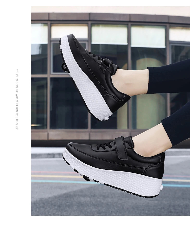 Fashion Flashing Roller Skates Shoes High Quality Roller Skates Boys and Girls Size 27-43 Wheel Sneakers