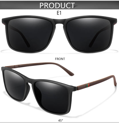 Polarized Square Sunglasses Colorful Lens for Driving Hiking Cycling and Running UV400 Eyewear for Men Women Classic Goggles