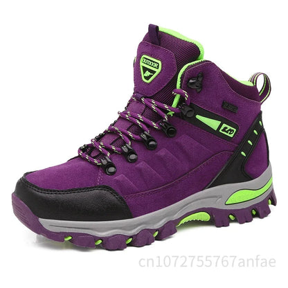 Couples Outdoor Hiking Shoes Comfortable Wear-Resistant Camping Climbing Mountain Shoes Breathable Sports Shoes Camping Boots