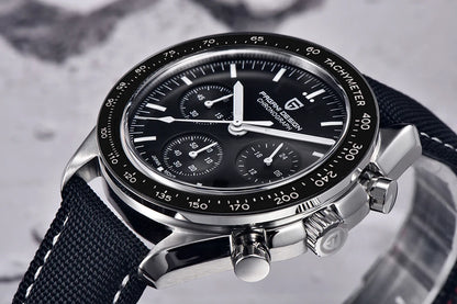 Ura PAGANI DESIGN Moon – luksuzni kvarčni kronograf za moške, športni stil, safirno steklo z antirefleksno obdelavo, svetleči zaslon