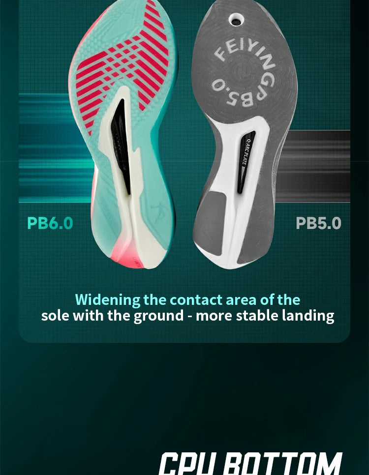 QIAODAN Feiying PB6.0 Herenhardloopschoenen Professionele marathon-hardloopschoenen met volledig opgehangen koolstofplaat QDB023261299