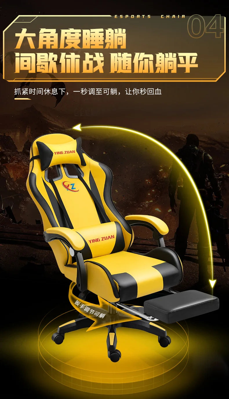 Gaming Chair for Computer Desk Office Home Use Ergonomic High Back Mesh Reclining PC Chair with Lumbar Support and Adjustable