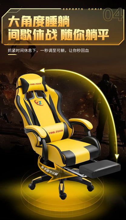 Gaming Chair for Computer Desk Office Home Use Ergonomic High Back Mesh Reclining PC Chair with Lumbar Support and Adjustable