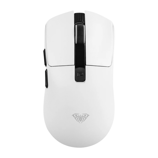 Mouse de gaming AULA SC590 PRO cu fir/Bluetooth/wireless 2.4GHz, 20000 DPI și senzor PAW3311, cu rată de polling 1000, pentru Win/Mac/gaming