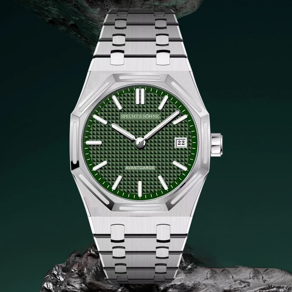 2026 New Specht & Söhne 38mm Quartz Wristwatch For Men Luminous Sapphire Crystal Ultrathin Stainless Steel Watch 50M Waterproof