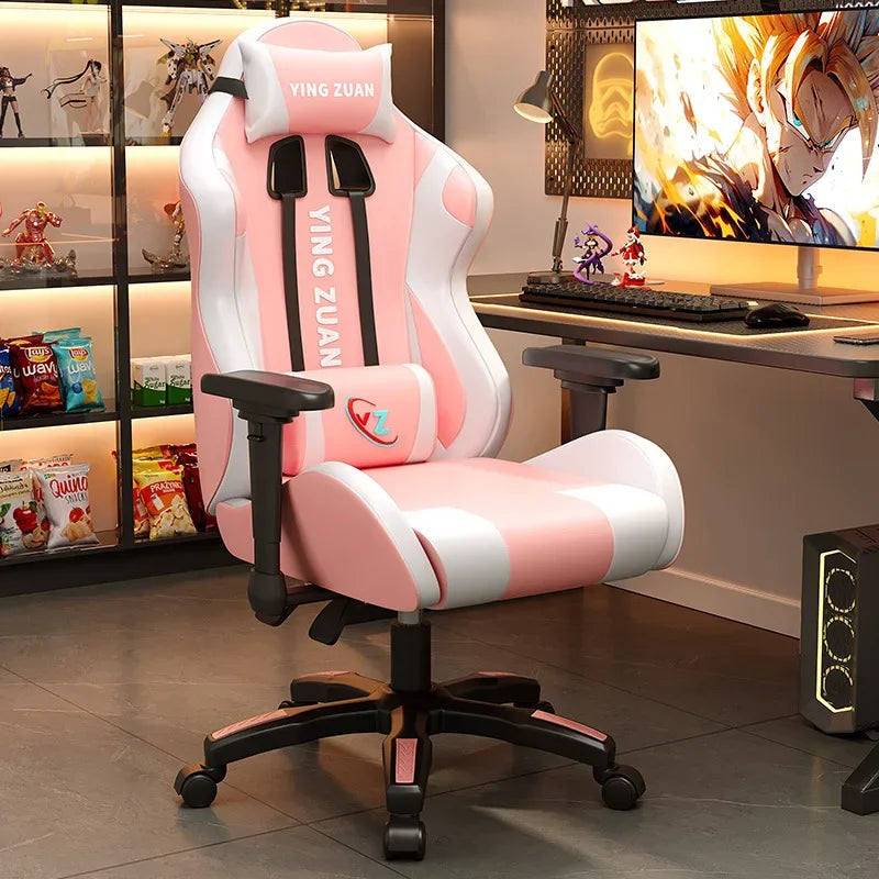 AOLIVIYA Modern Light Ergonomic Gaming Computer Chair Reclining For College Students Men Dormitory Home Office Study Room Seat