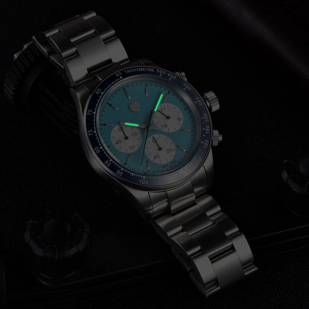 RollsTimi 2025 New Men's Watches Top Luxury Man Quartz Wristwatches Chronograph AR Sapphire Mirror Waterproof Sports Clock Gift