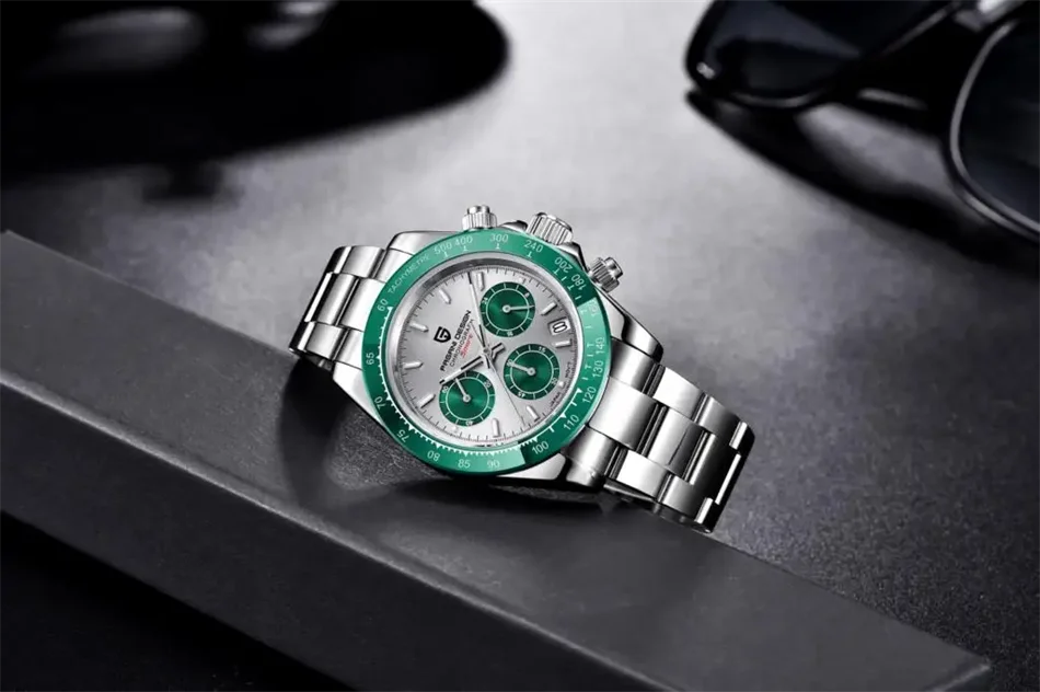 Neue PAGANI DESIGN PD1644 Luxus-Quarzuhr für Herren mit automatischem Datum, sportliche Armbanduhr, 100m wasserdicht, Chronograph, Herrengeschenk