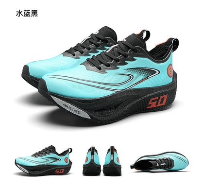 Unisex 2025 Full Carbon Plate Running Shoes Professional Marathon Racing Lightweight Bounce Cushion Breathable Sports Sneakers