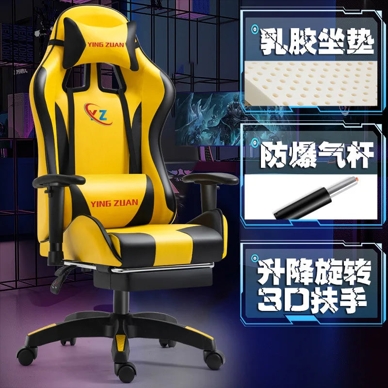 Gaming Chair for Computer Desk Office Home Use Ergonomic High Back Mesh Reclining PC Chair with Lumbar Support and Adjustable