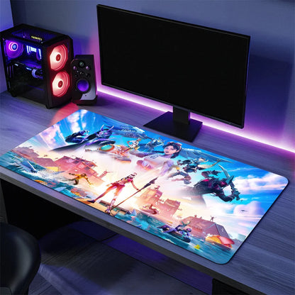 Game F-Fortnite Survival Battle Mouse Pad Large Desk Mat Keyboard Ergonomic Office Rubber PC Non-slip Anti-fray Home Custom