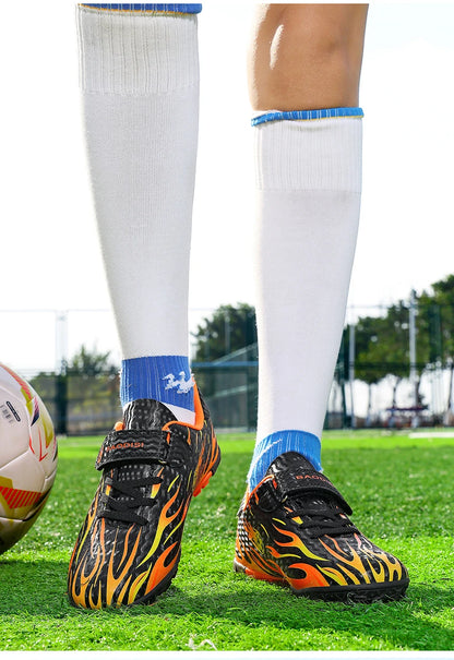 Vaikiški futbolo bateliai Lengvi futbolo sportiniai bateliai Vaikų sportiniai bateliai Lauko neslystantys futsalo bateliai Berniukų ir mergaičių treniruočių bateliai