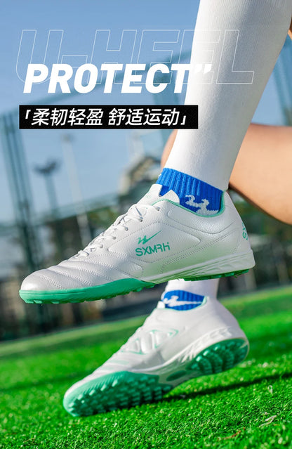 Double Star Men's Genuine TF Turf Soccer Shoes, for Primary School Students, Teenagers, Adults & Kids, Professional Training and Match