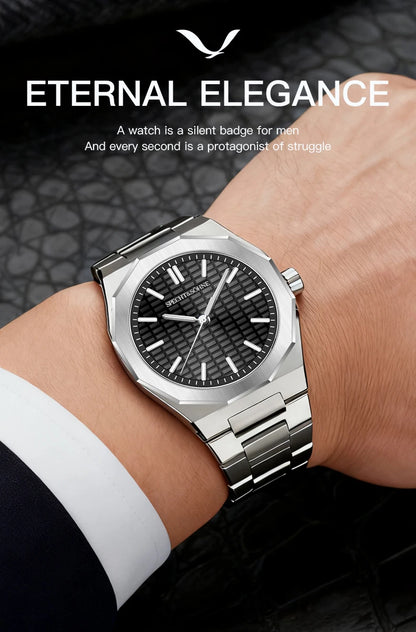 New 2026 Fashion Rare Specht & Söhne Men's Watch Ultrathin 38MM Steel Sapphire Crystal VH31 Quartz Wristwatch Relogio Masculino