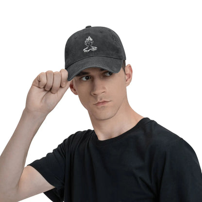 Dragon Ball Z Goku DBZ Unisex Style Baseball Caps Saiyan Distressed Denim Hats Cap Retro Workouts Unstructured Soft Snapback Cap, Produit gaming premium Fraquane