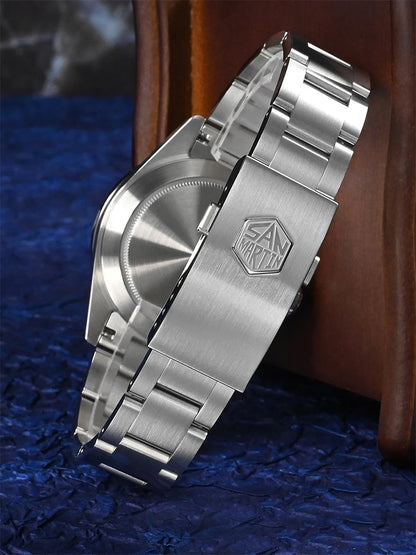 Relógio mecânico automático San Martin New 39mm NH34 BB GMT, relógio desportivo, safira, luminoso, impermeável 100m, para homem, Relogio SN0054
