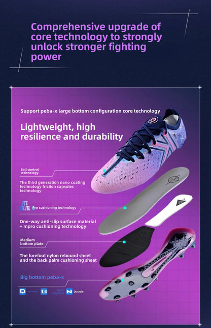 KELME FG profesionalni nogometni čevlji z dolgimi žeblji za naravno travo, profesionalni tekmovalni nogometni čevlji, protizdrsni nogometni čevlji za notranjo uporabo