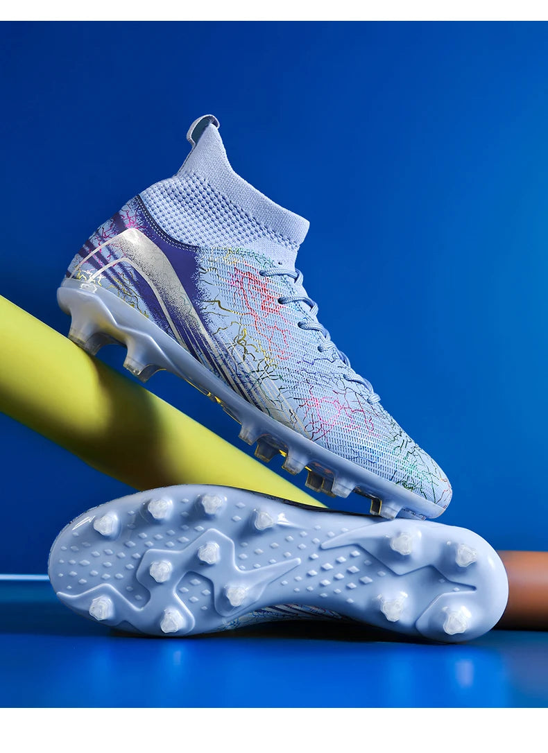 Men Professional Football Shoes Society Cleats Soccer Shoes Original Indoor Football Field Boots Grass Training TF/FG Sneaker