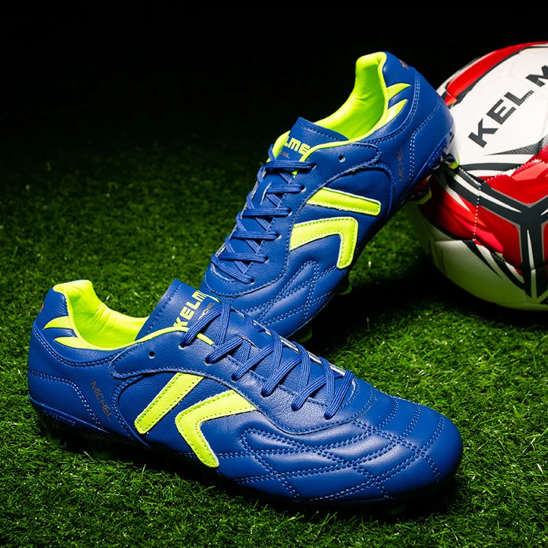 KELME FG nogometni čevlji iz originalne goveje kože, moški profesionalni športni čevlji za travnato igrišče, protizdrsni športni čevlji za trening in nogomet ZX80011018