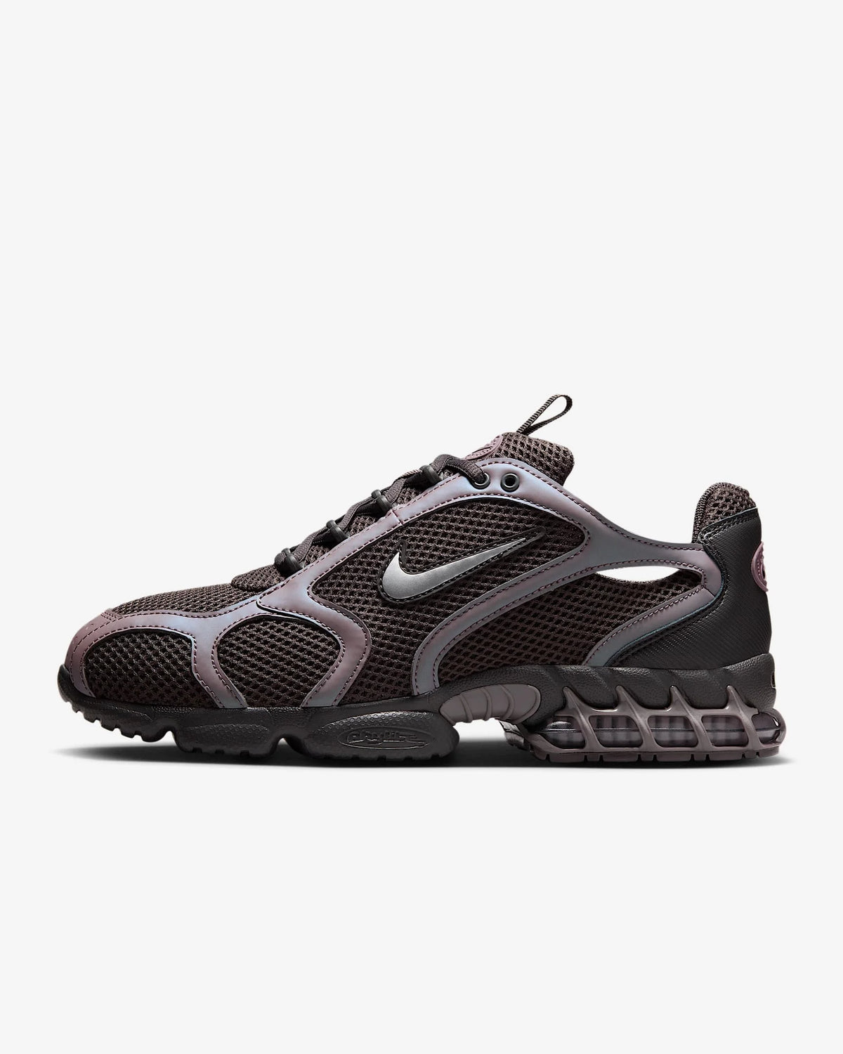 Nike Air Zoom Spiridon Cage 2 Scarpe casual unisex basse Abbigliamento sportivo Grigio e rosso Resistenti all'usura Calzature lifestyle CJ1288-600