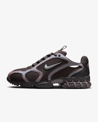 Nike Air Zoom Spiridon Cage 2 Scarpe casual unisex basse Abbigliamento sportivo Grigio e rosso Resistenti all'usura Calzature lifestyle CJ1288-600