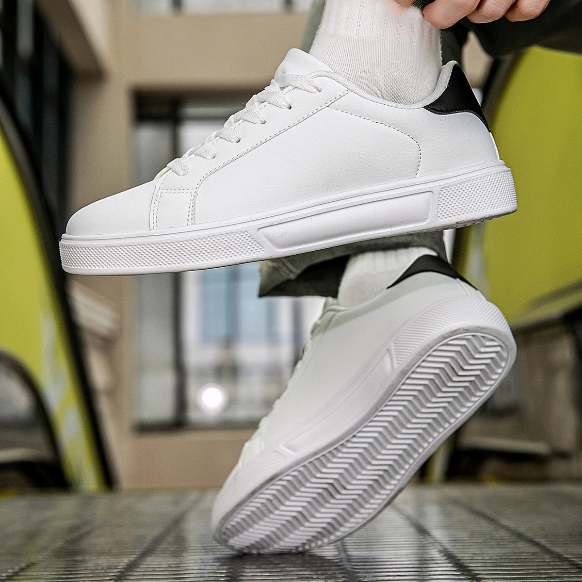 Pantofi bărbați din piele PU, adidași, pantofi casual la modă, pantofi de timp liber pentru bărbați, încălțăminte bărbați, pantofi vulcanizați, pantofi pentru cupluri, pantofi pentru femei