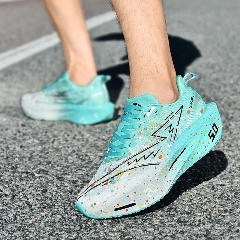 2026 Air Cushion Jogging Running Shoes Carbon Plate Marathon Men's Sports Breathable Lightweight Women's Non-Slip Sneakers