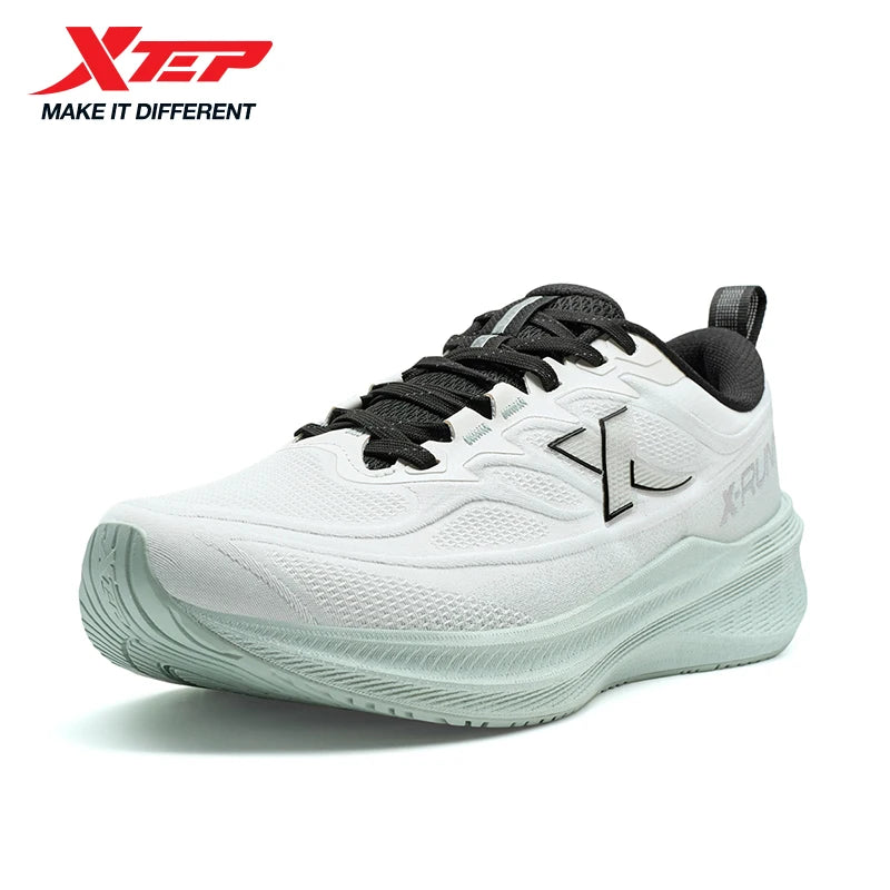 Xtep Running Shoes for Men 2025 Winter Trendy Shock Absorption Cushioning Non-Slip Comfortable Lace-Up Sneakers 875419110045