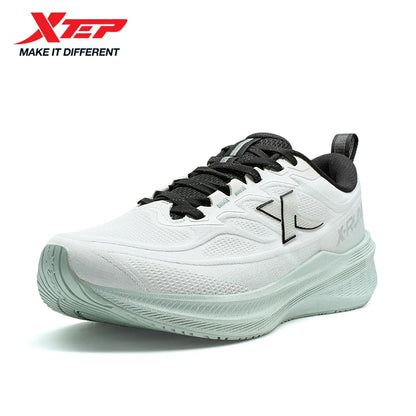 Xtep Running Shoes for Men 2025 Winter Trendy Shock Absorption Cushioning Non-Slip Comfortable Lace-Up Sneakers 875419110045