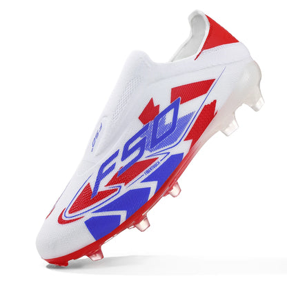 Nouvelles chaussures de football pour hommes, de haute qualité, antidérapantes, légères, très vendues, crampons d'entraînement pour terrain en herbe, mi-hautes, pour les matchs en extérieur, chaussures de sport.